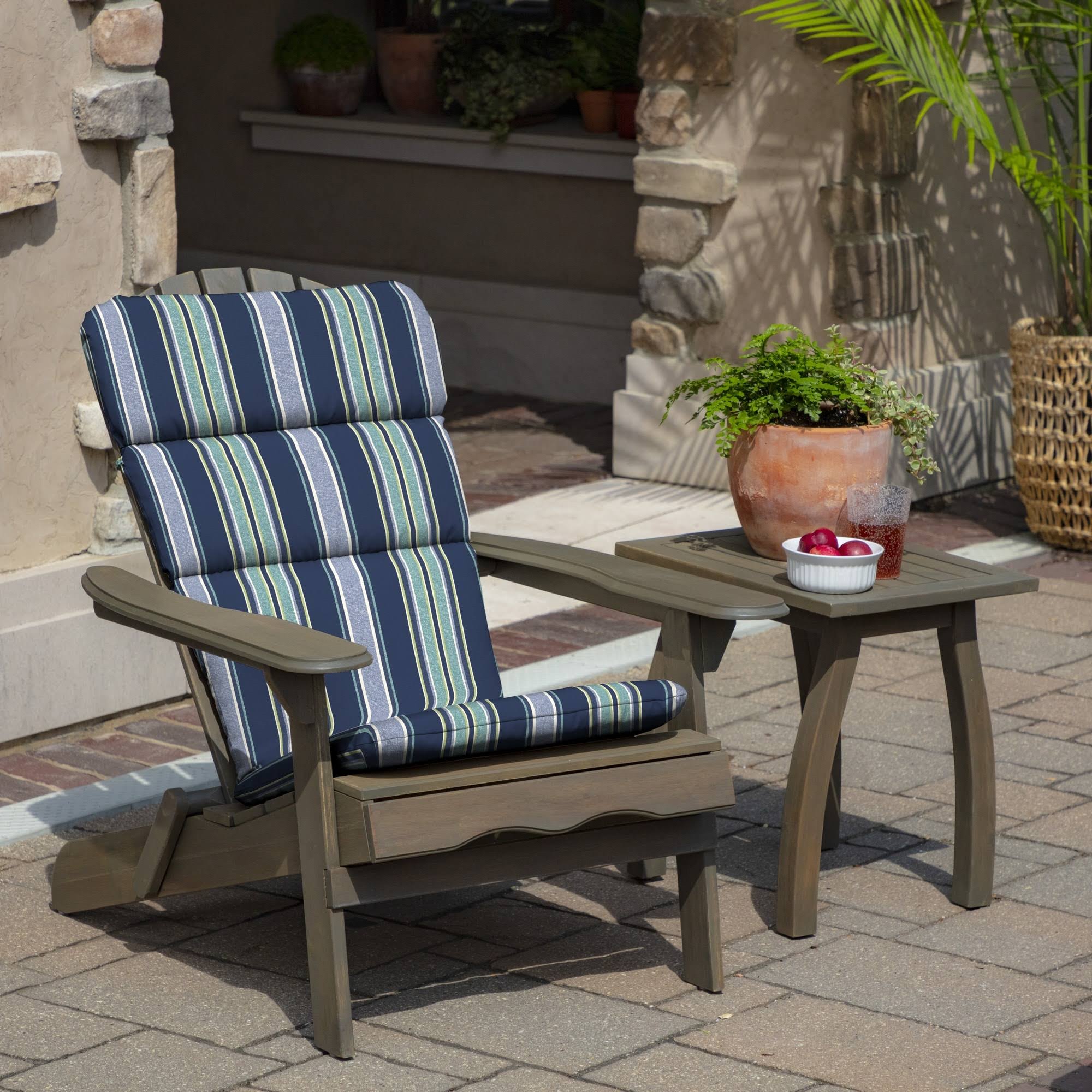 Arden Selections Sapphire Aurora Stripe Outdoor Adirondack Chair Cushion