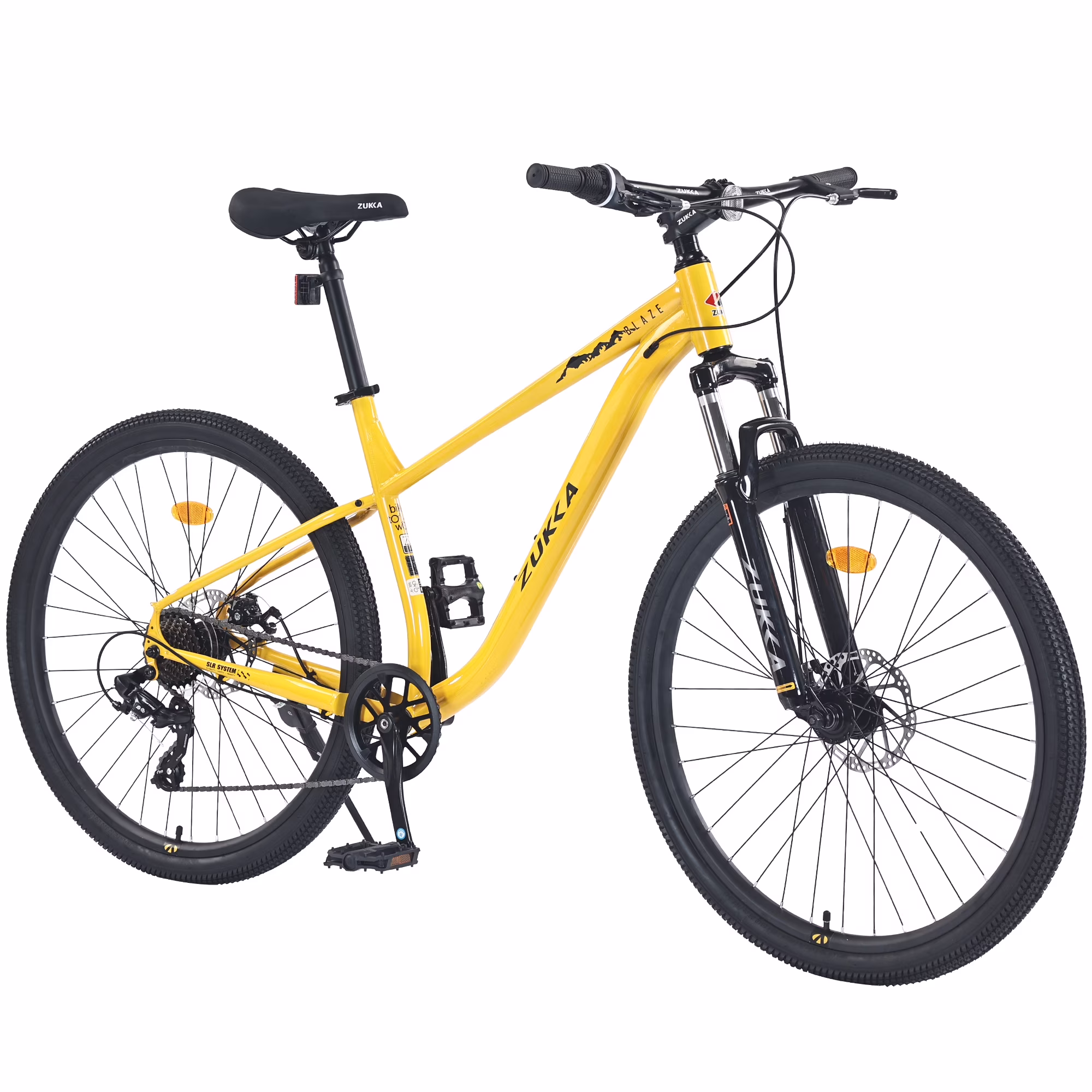 Ambifirner 27 Mountain Bike for Adults - 8-Speed Shifter & Dual Disc Brakes - All-Terrain Tires & Shock Absorber - 85% Pre-Assembled