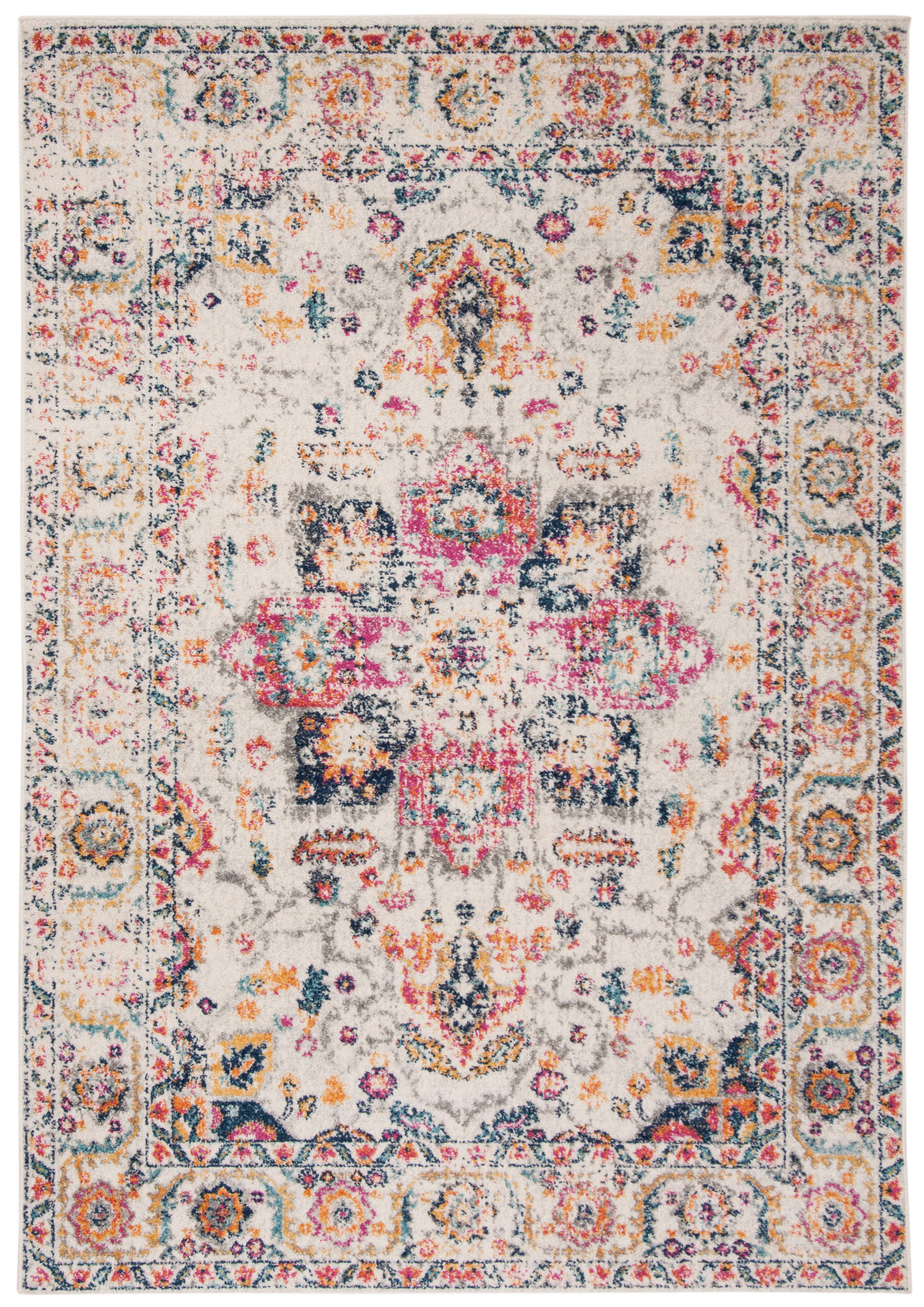 Safavieh Madison Fuchsia/Ivory 8 ft. x 10 ft. Area Rug