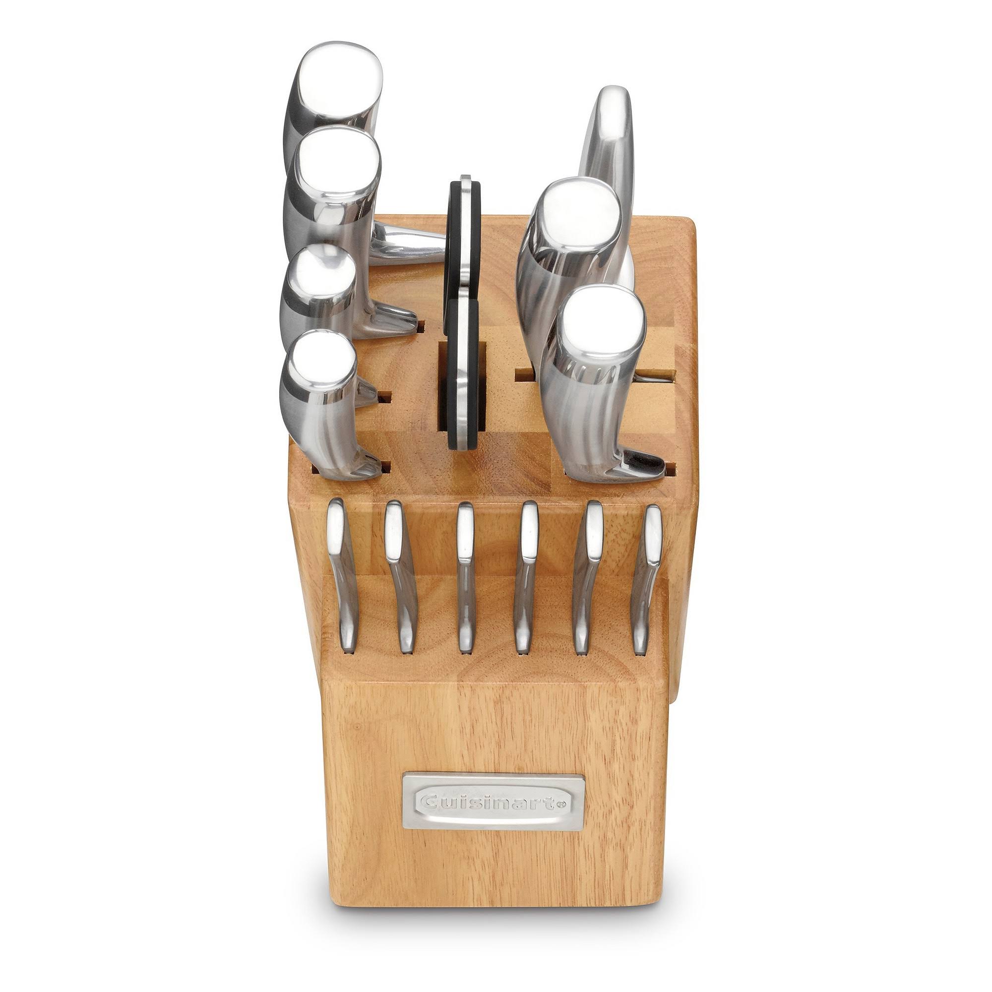 Cuisinart Classic 15-Piece Cutlery Set with Block, Silver