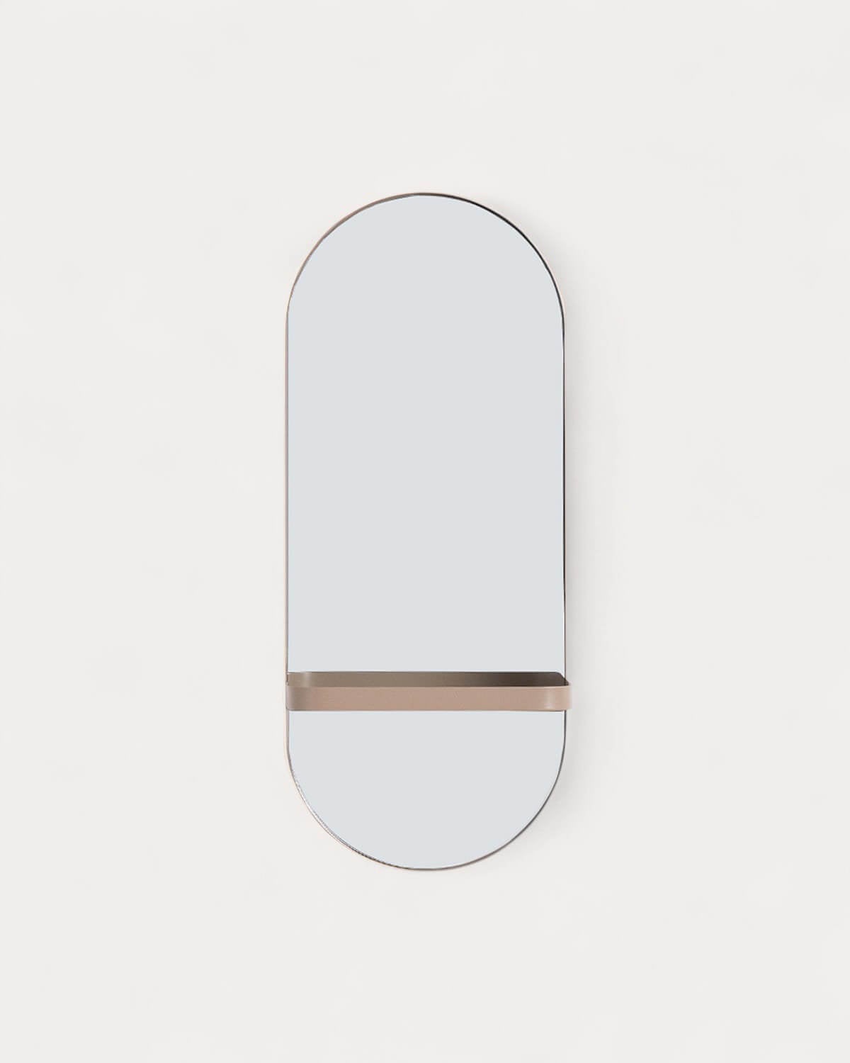 Laiz - Espejo de Pared con Estante de Metal (60x25 cm) Laiz