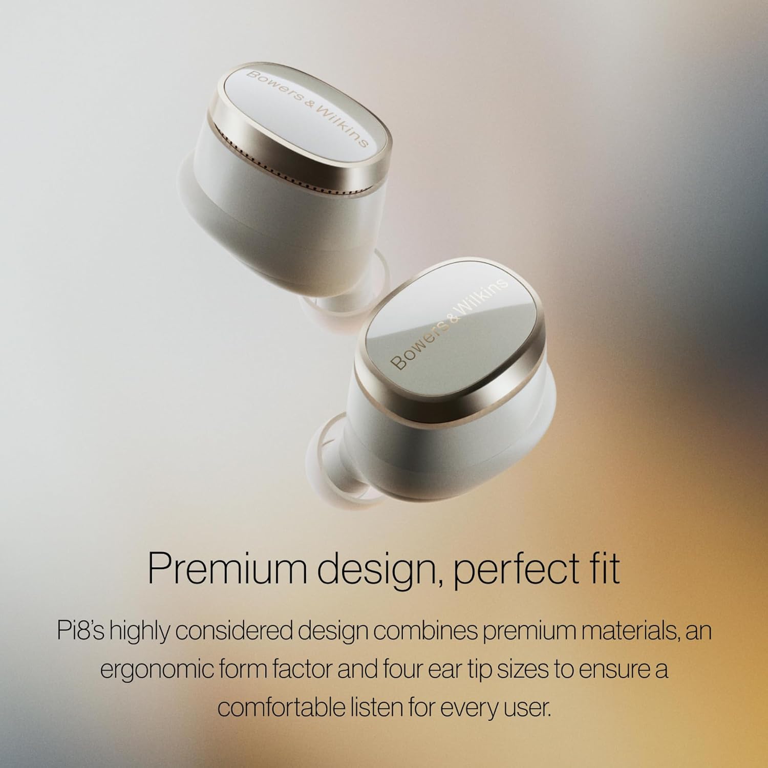 Bowers & Wilkins Pi8 Bluetooth Wireless Earbuds (Anthracite Black)  in-Ear Bluetooth Earphones with Qualcomm Chipset & aptX Lossless  Active Noise Cancelling Earbuds  3 Built-in Mics  15-Min Charging