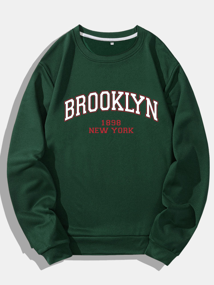 Sweat-shirts à col rond imprimés Brooklyn
