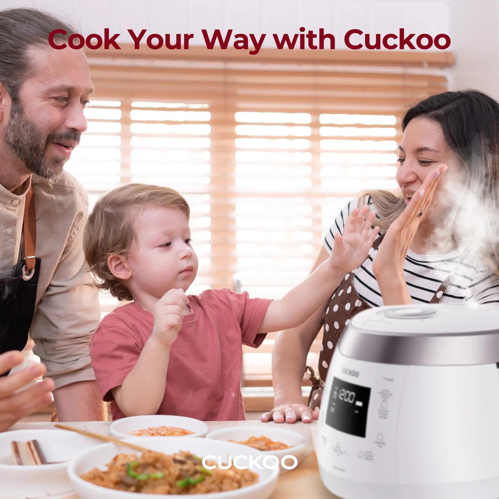 Cuckoo CRP - P1009SW 10 - Cup (Uncooked) Heating Pressure Rice Cooker & Warmer with Nonstick Inner Pot