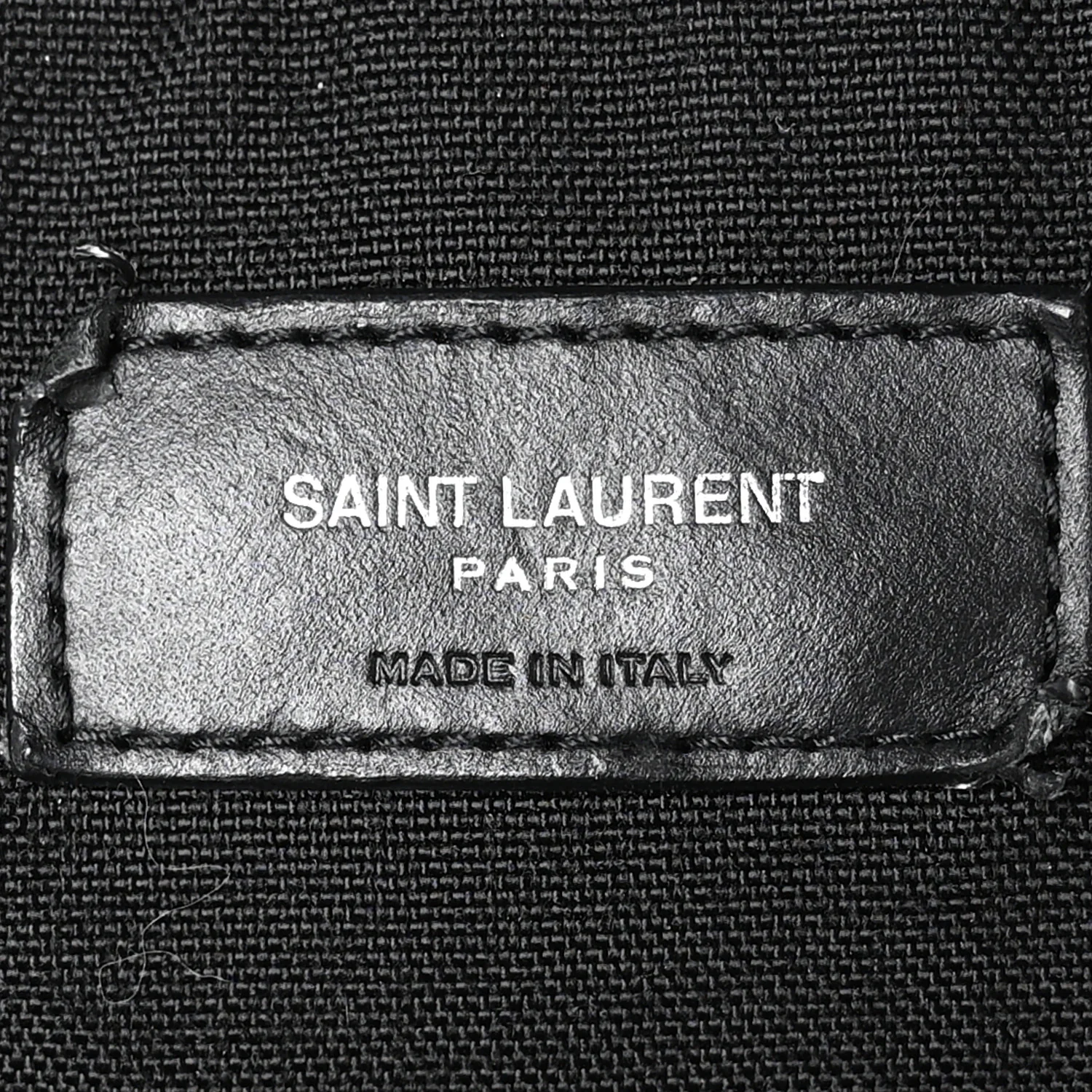Canvas Signature Embroidered City Backpack Black