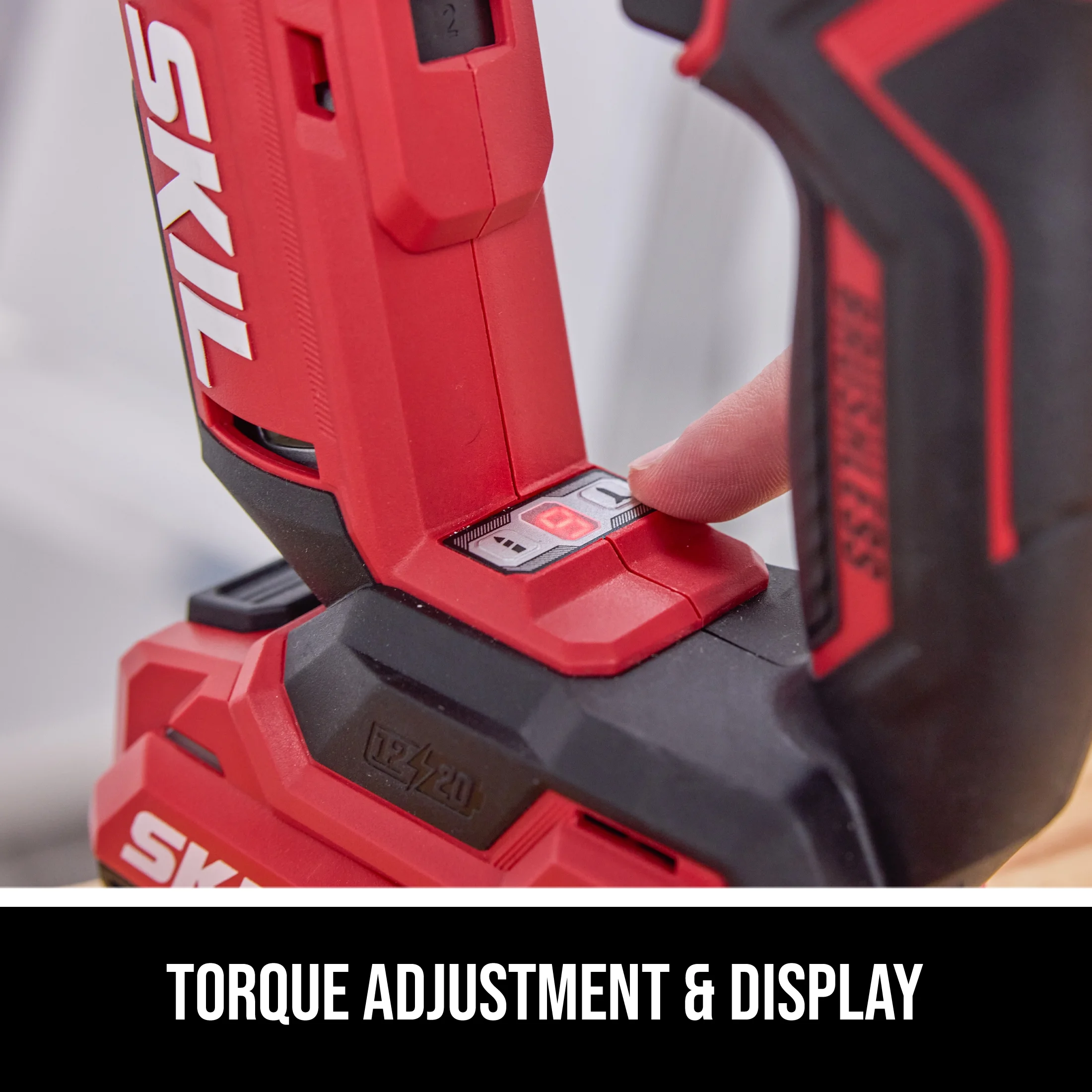 DL6300D-12 Brushless 12V/20V Flip Drill 20V Kit, Torque Adjustment and Display with 2.0Ah Battery and Charger - Image 4