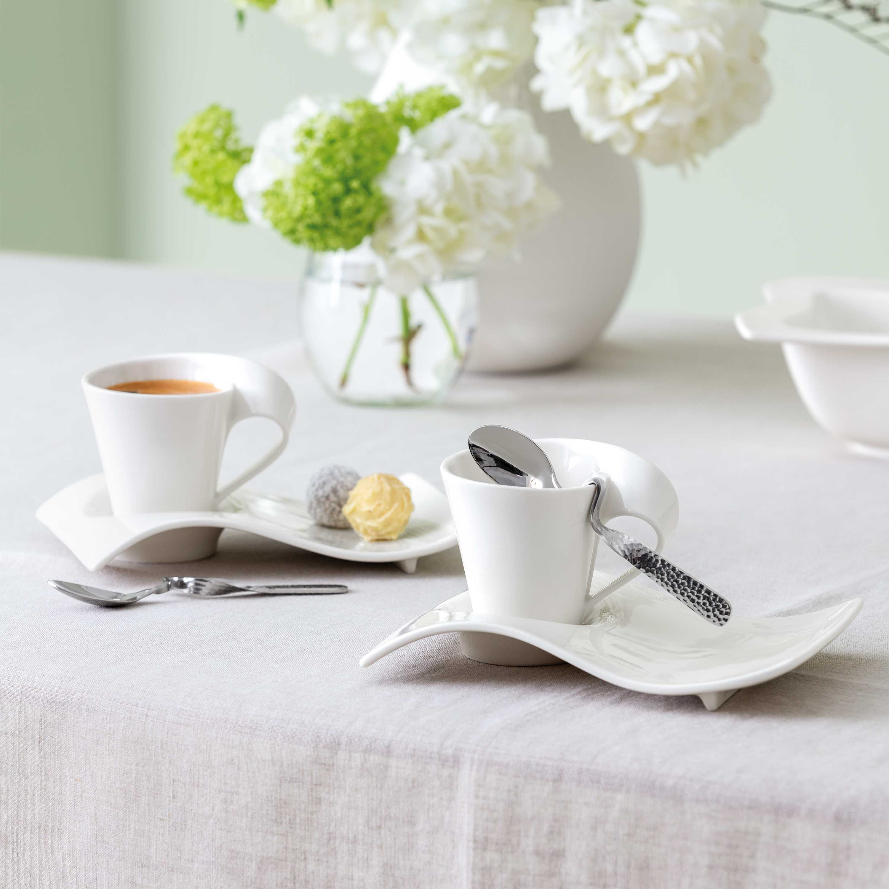 NewWave Coffee set - White, Premium Porcelain