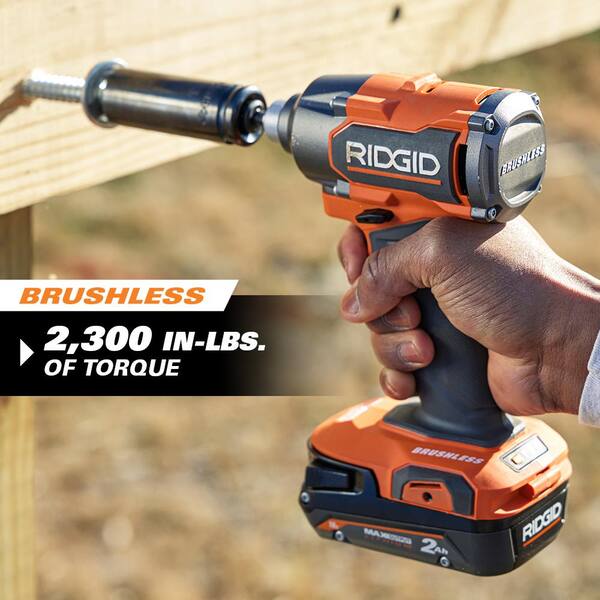 18V Brushless Cordless 3 Tool Combo Kit w/ Hammer Drill, Impact Driver, Oscillating Multi Tool, Batteries, Charger Bag Image 7