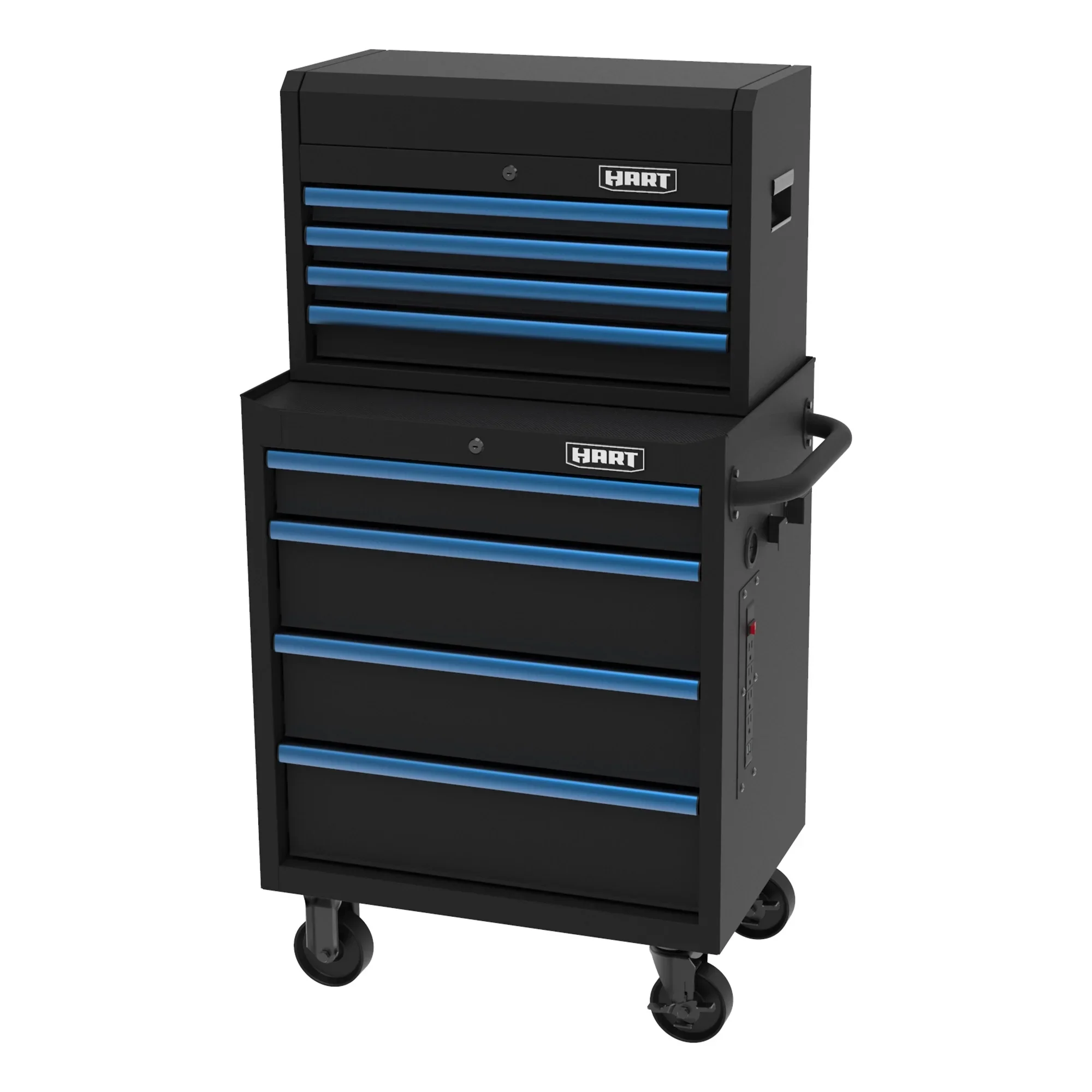 HART 26-Inch 4-Drawer Heavy-Duty Steel Tool Chest, Locking Garage Storage Organizer