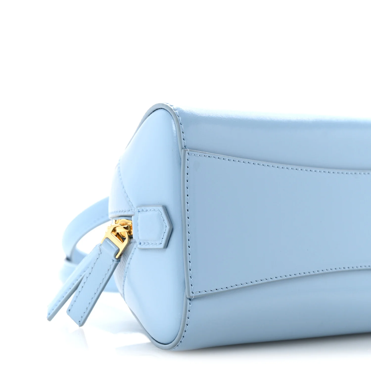 Box Calfskin East West Mini Antigona Light Blue