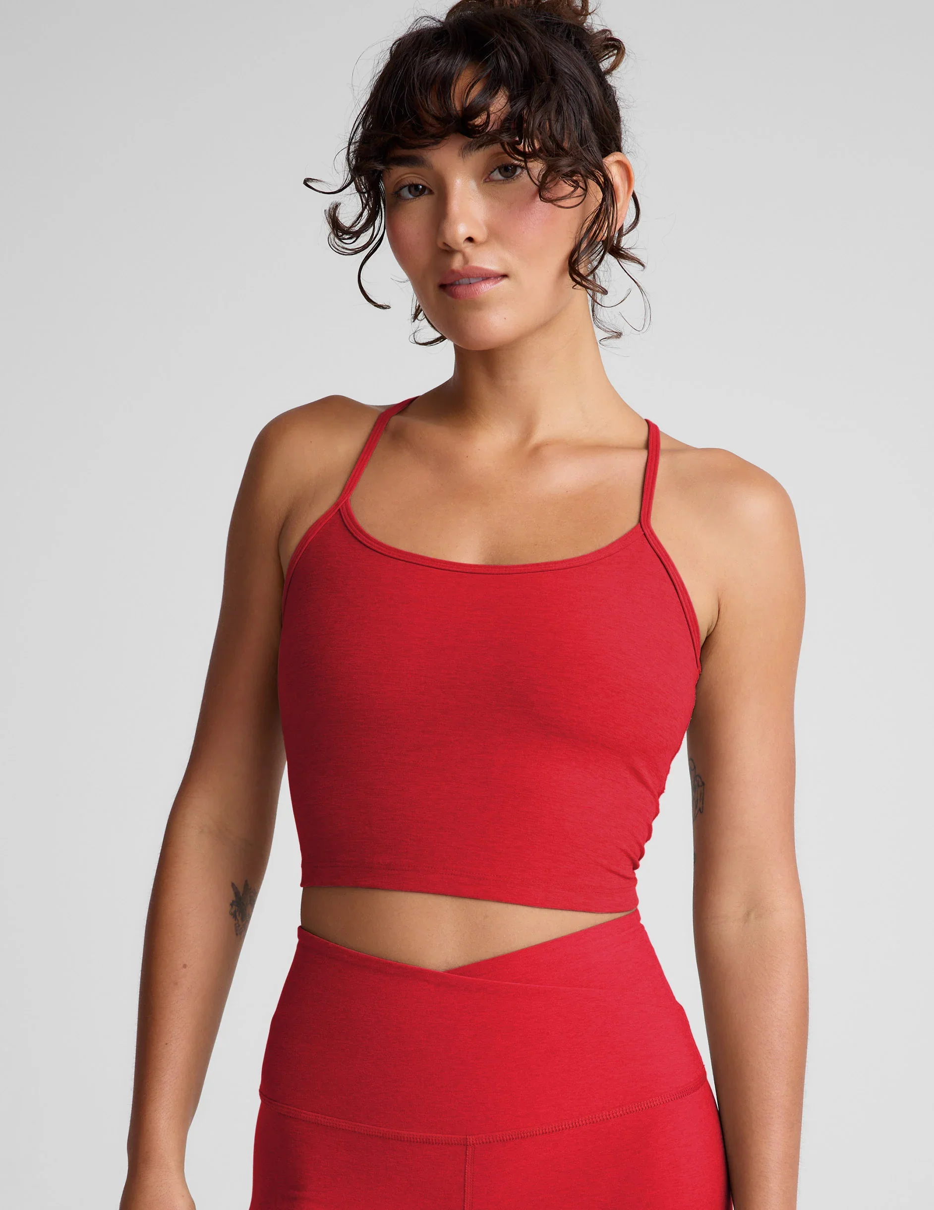 Spacedye™ Slim Racerback Cropped Tank