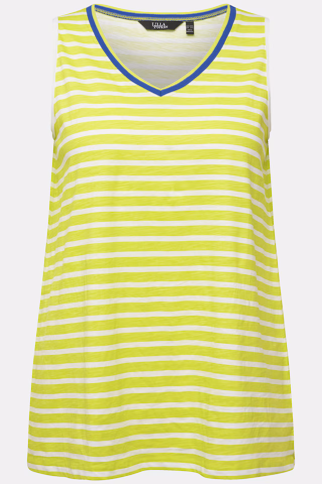 Striped V-Neck Tank Top
