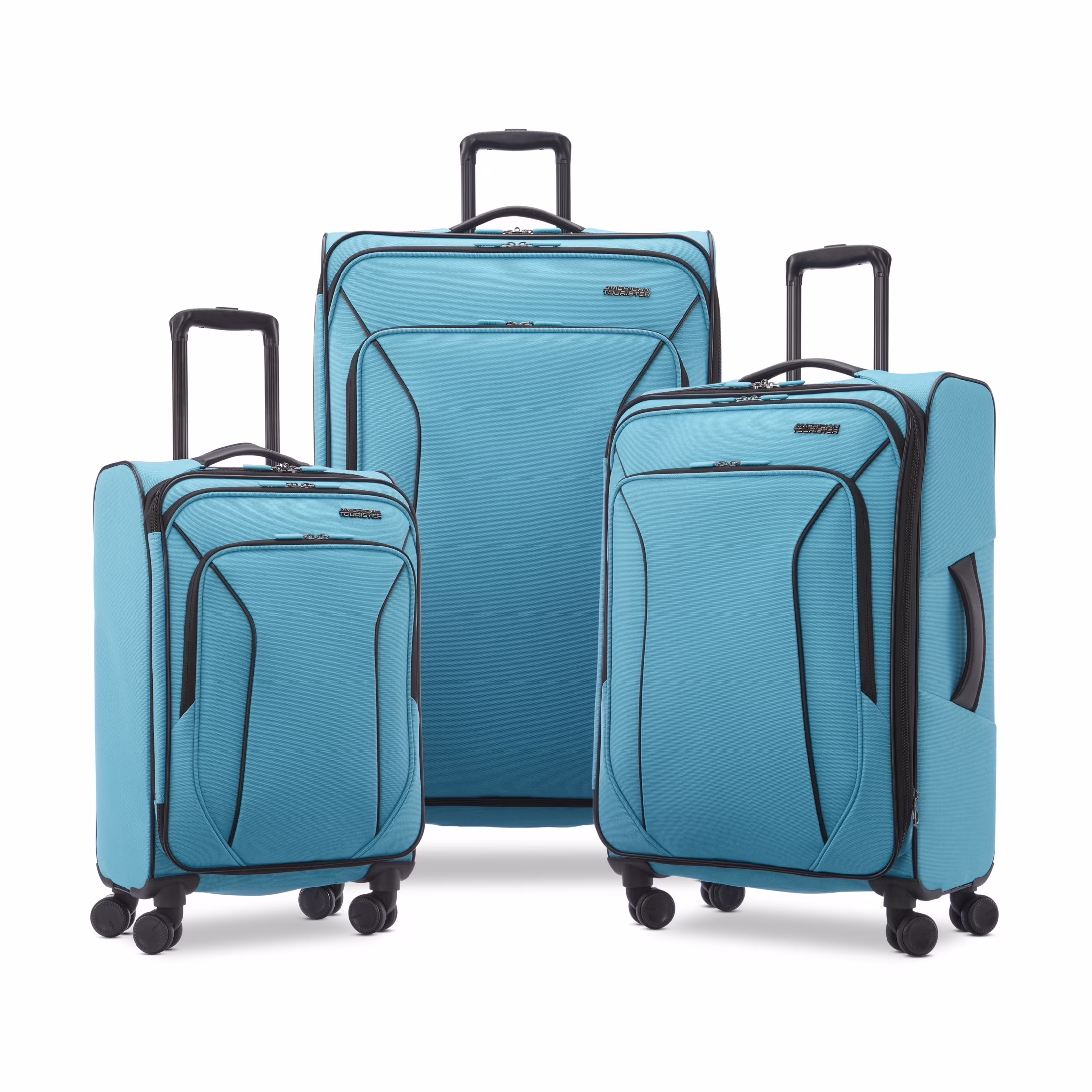 X-Lite 3-Piece Luggage Set with Spinner Wheels Light Grey(Light Grey) - Image 8