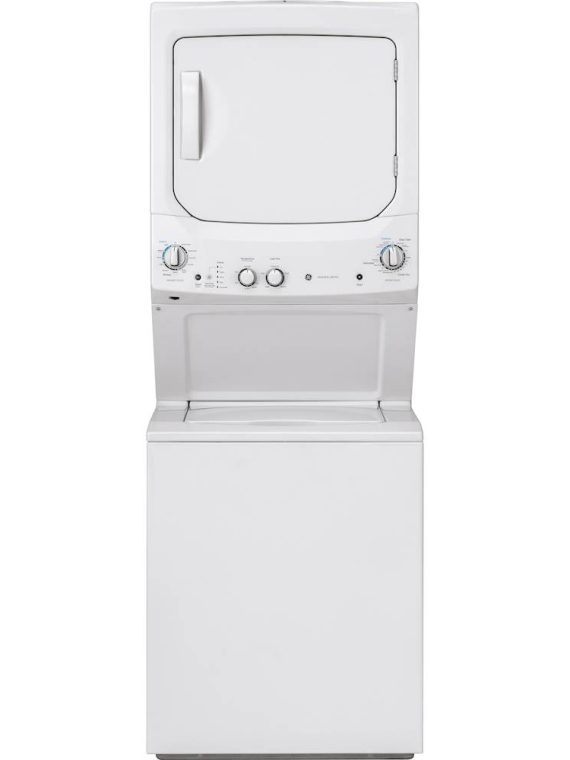 Centre de buanderie 2025 avec laveuse à chargement par le haut de 3,8 pi³ et sécheuse électrique de 5,9 pi³ – Blanc