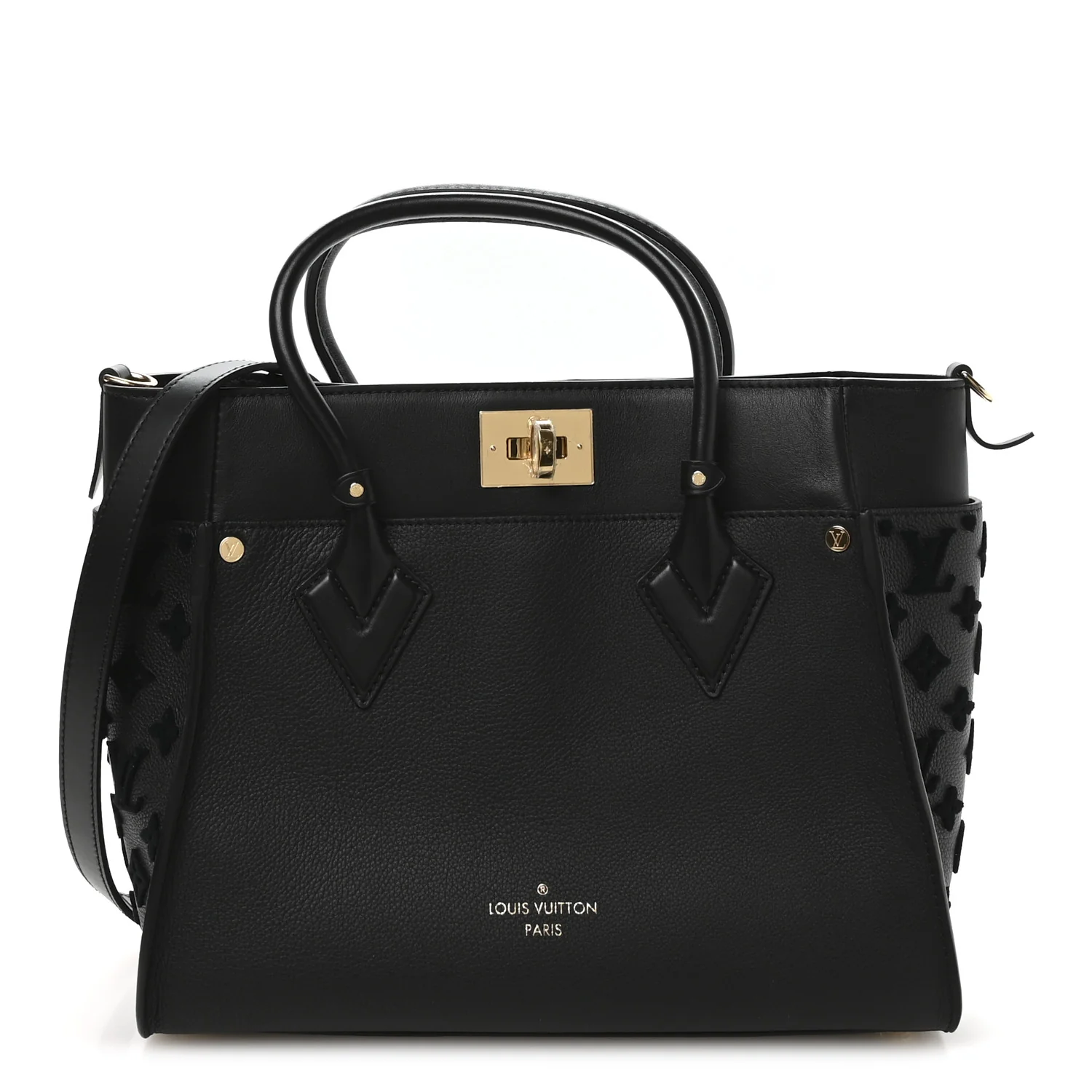 Calfskin Monogram Tufting On My Side Black