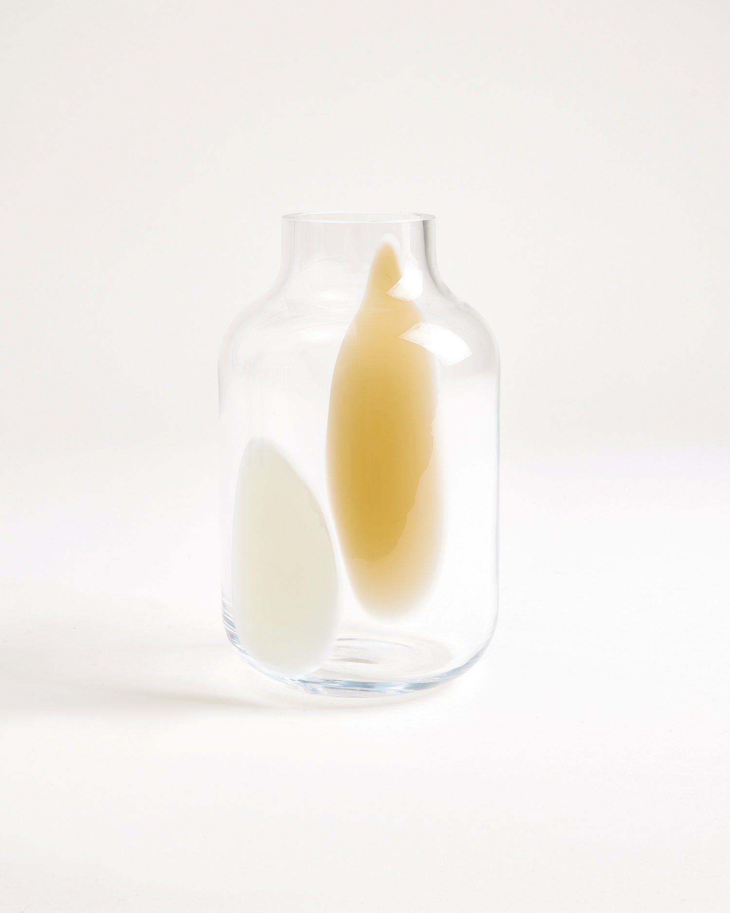 NUNO - GLASS VASE M DROPS SAND
