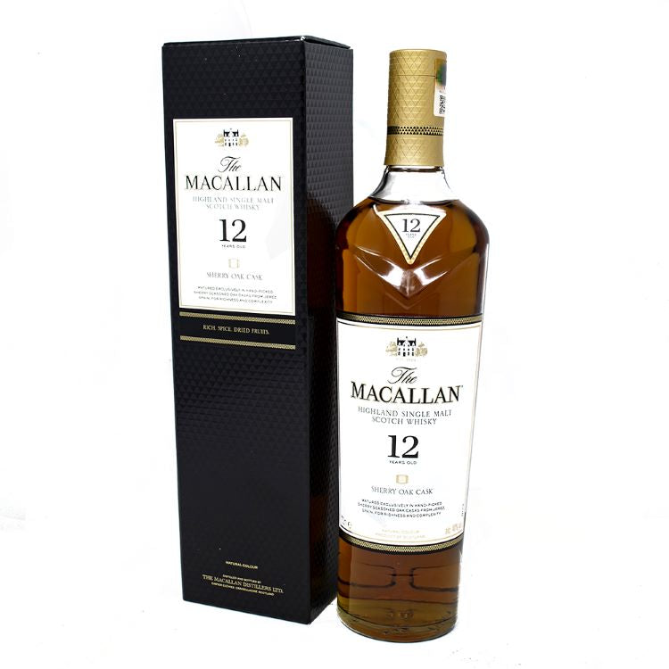 Macallan 12 Year Old Sherry Oak Whiskey