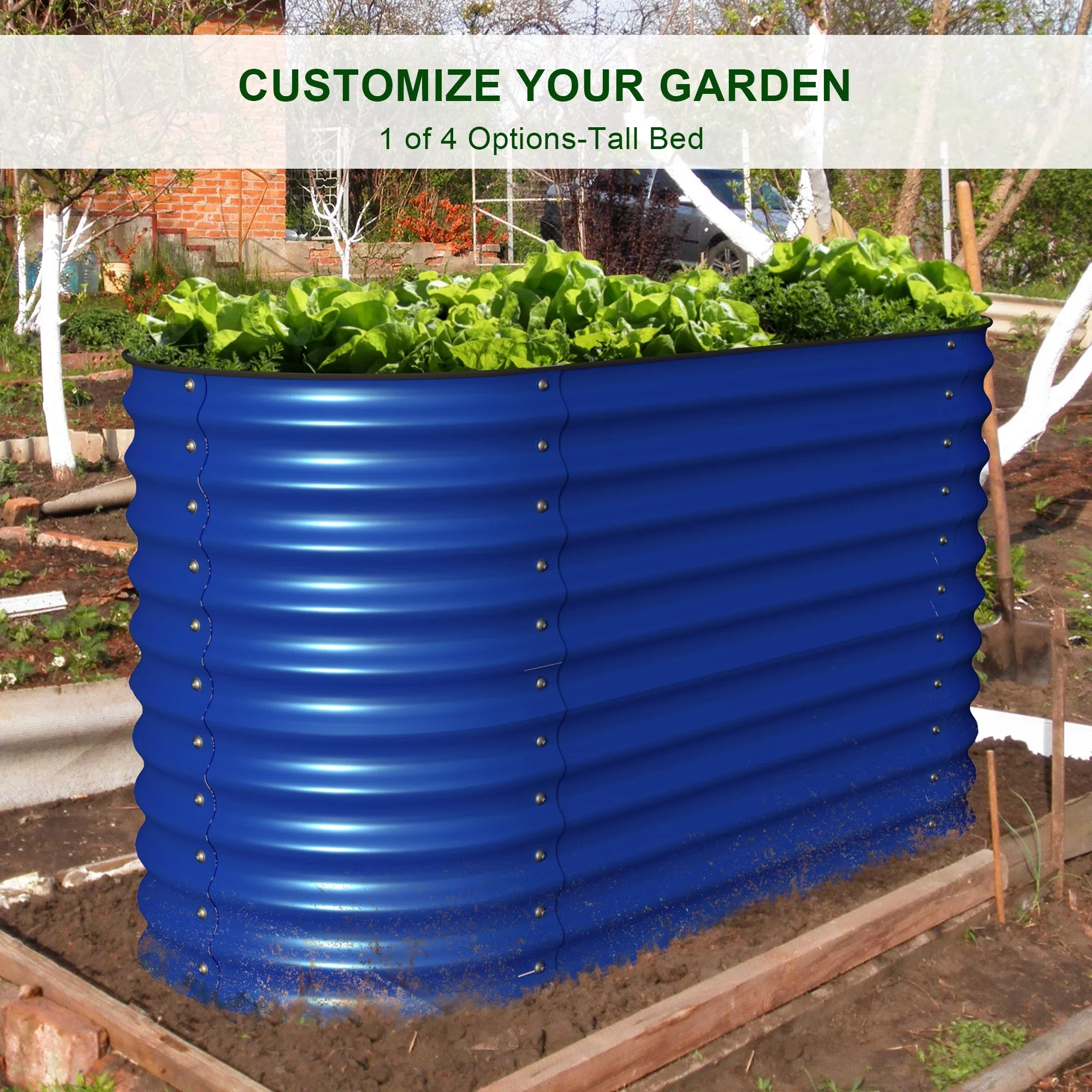 Olle 4-Style Modular Galvanized Raised Garden Beds [Build 1 of 4 Configurations]