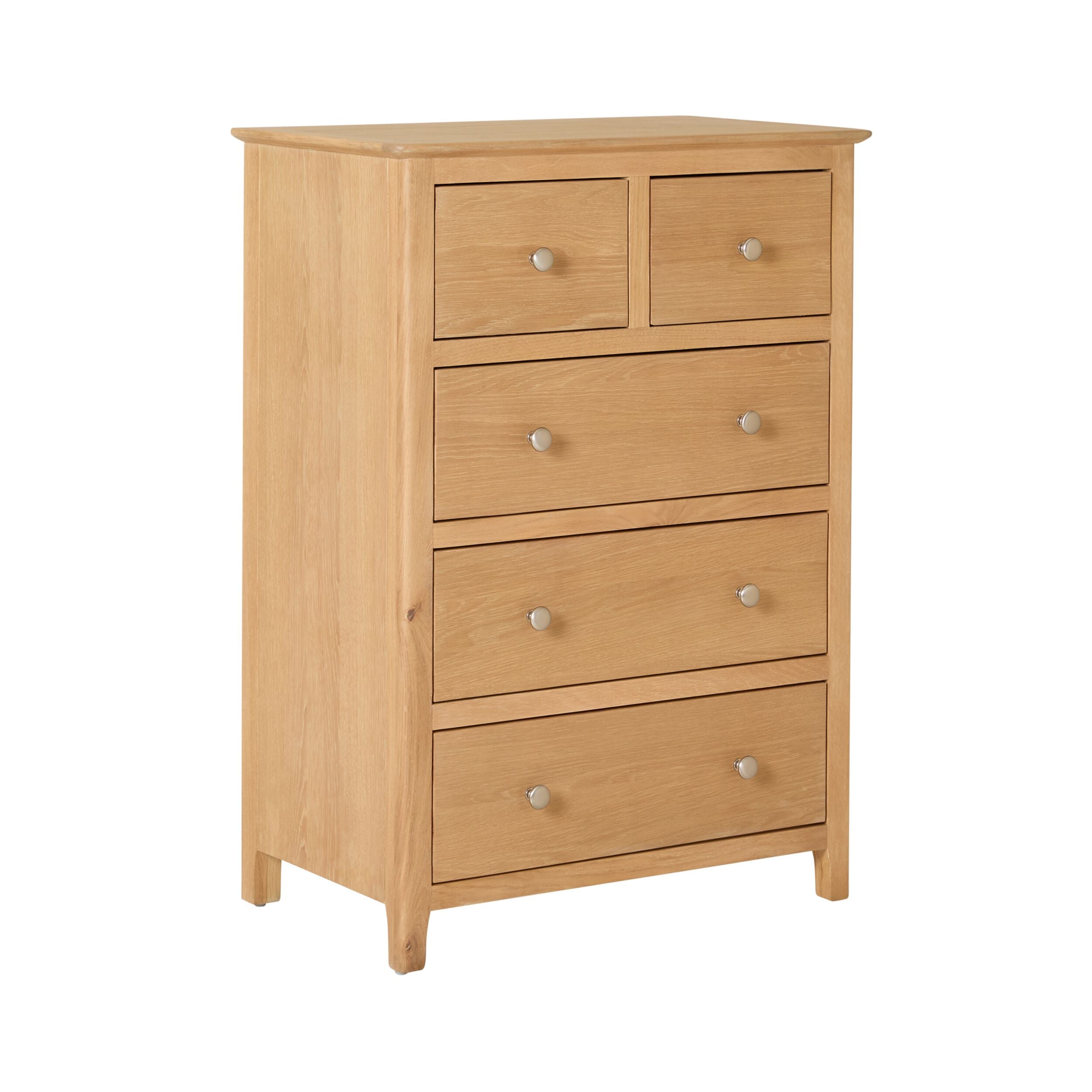 Oakridge 5 Drawer Chest Light Oak