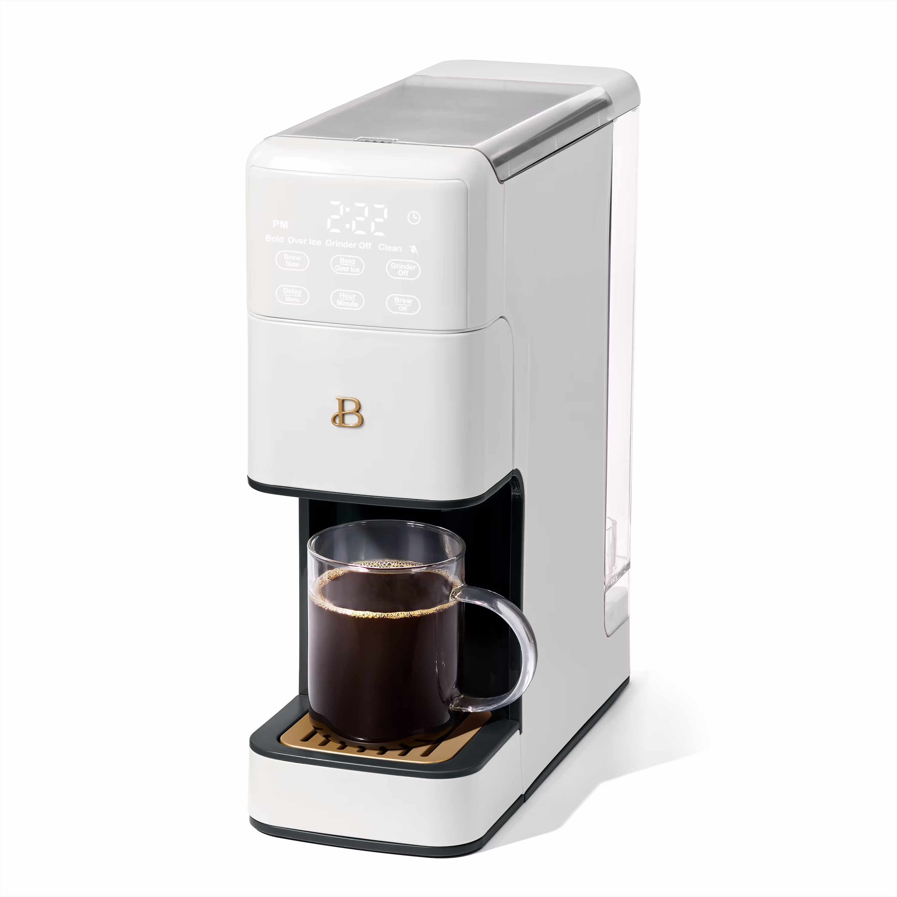 Perfect Grind�?Programmable Single Serve Coffee Maker, White Icing by Drew Barrymore(White Icing)