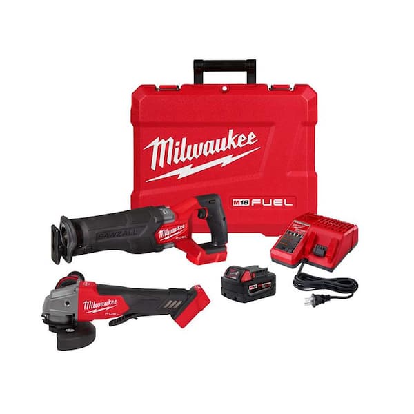 M18 FUEL 18V Lithium - Ion Brushless Cordless SAWZALL Reciprocating Saw Kit W/M18 FUEL Grinder