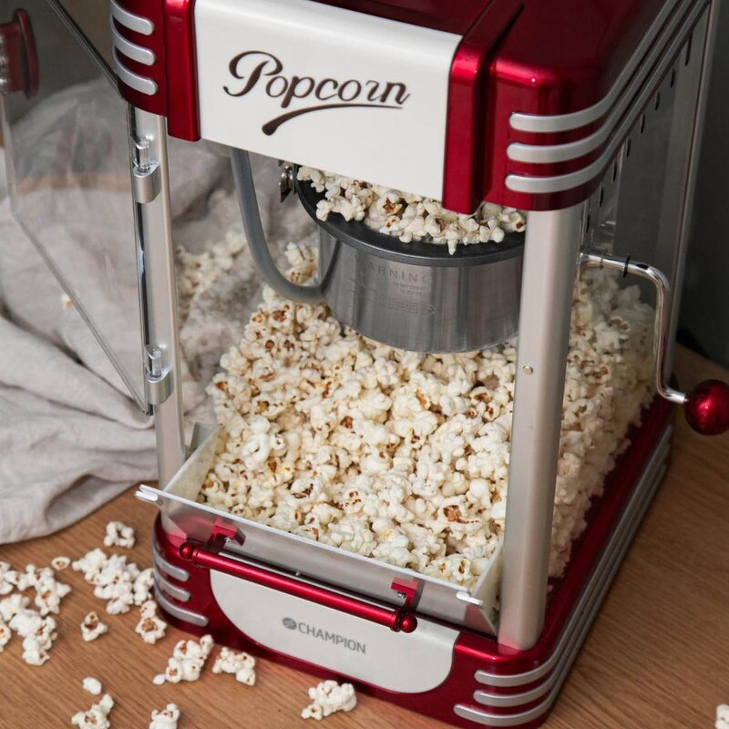 Retro popcornmaskin XL PCM406 rød metallic