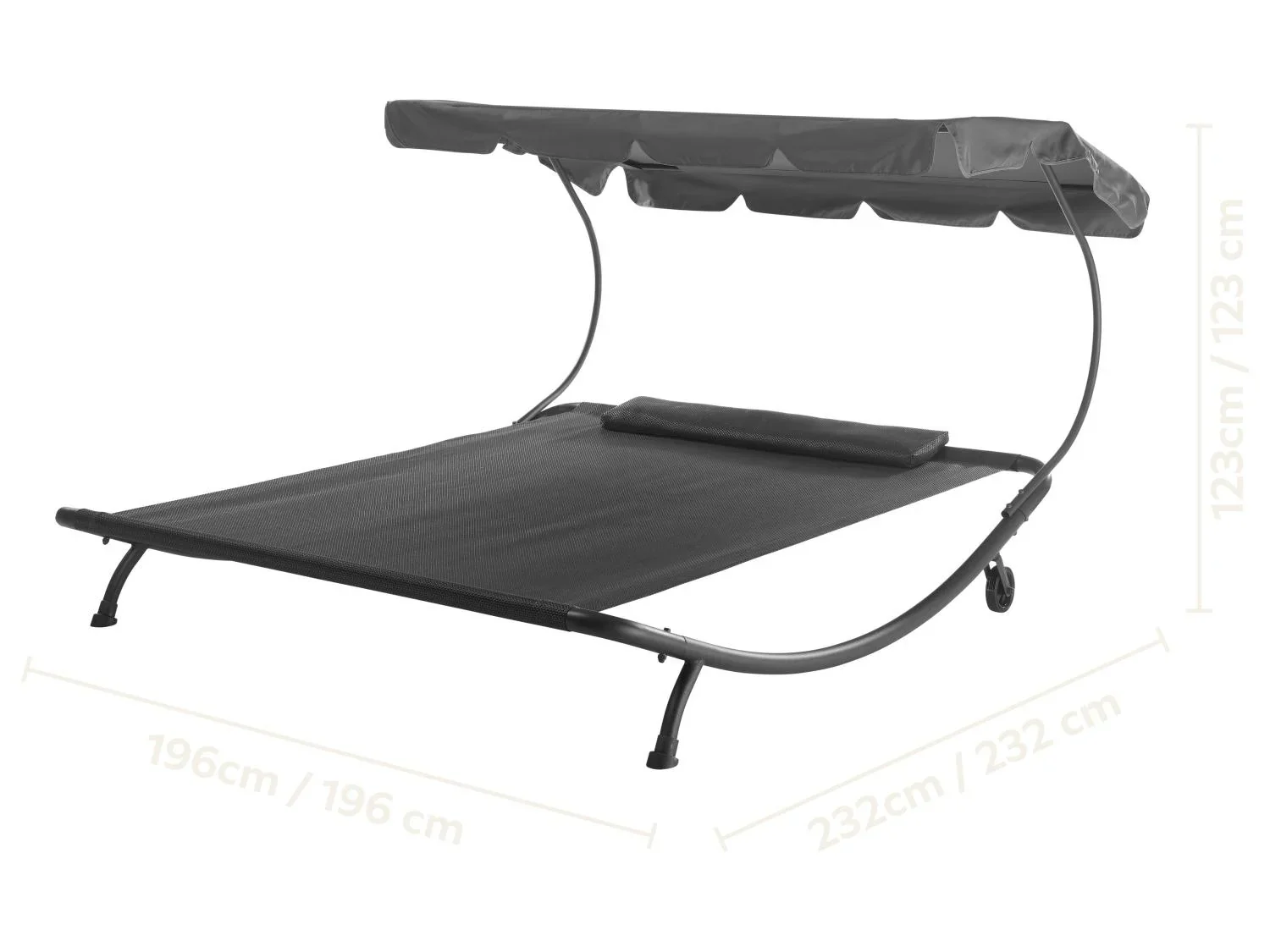 LIVARNO Chaise longue double