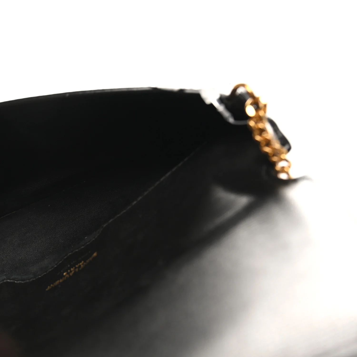 Smooth Calfskin Monogram Phone Holder Crossbody Black