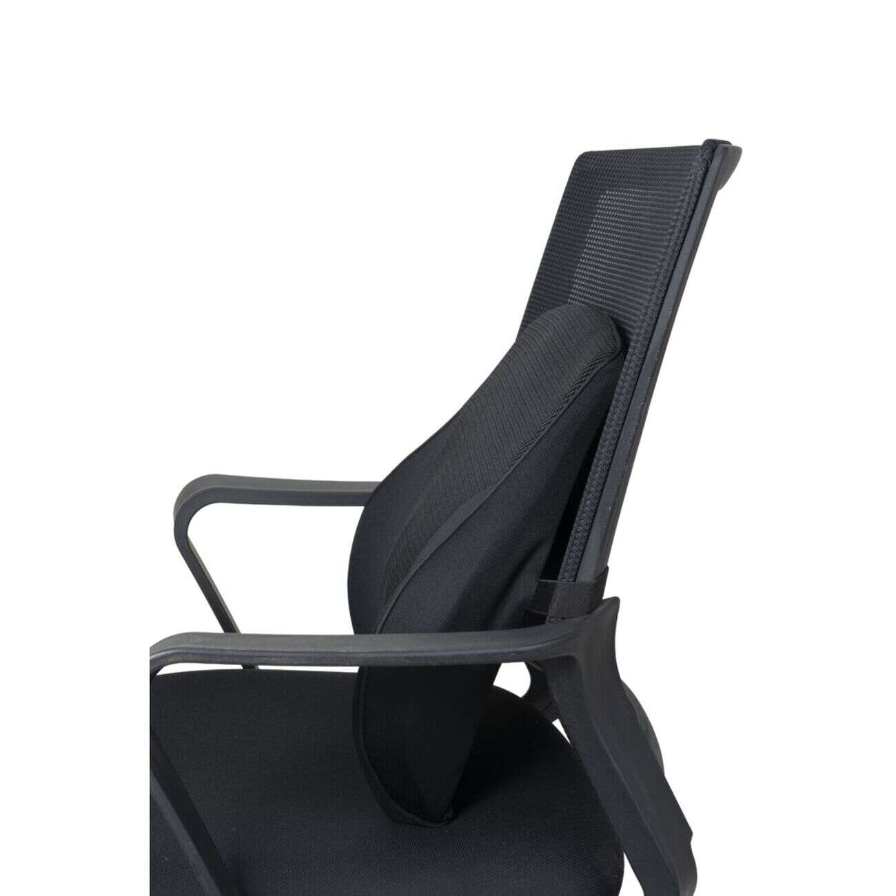 Dossier lombaire chaise de bureau mémoire de forme noir 43x11xH39,5cm