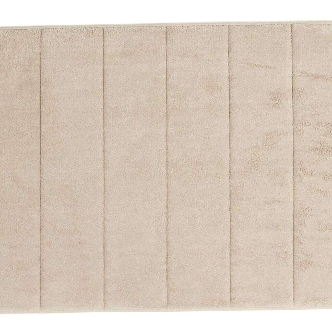 Tapis de salle de bain taupe à mémoire de forme