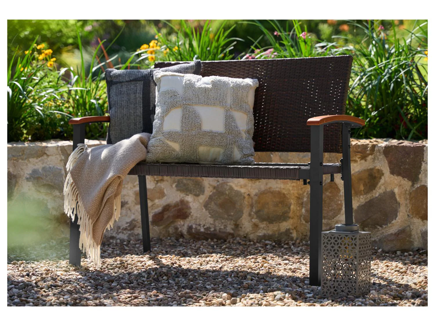 LIVARNO Banc de jardin Valencia, 58 x 112 x 91 cm