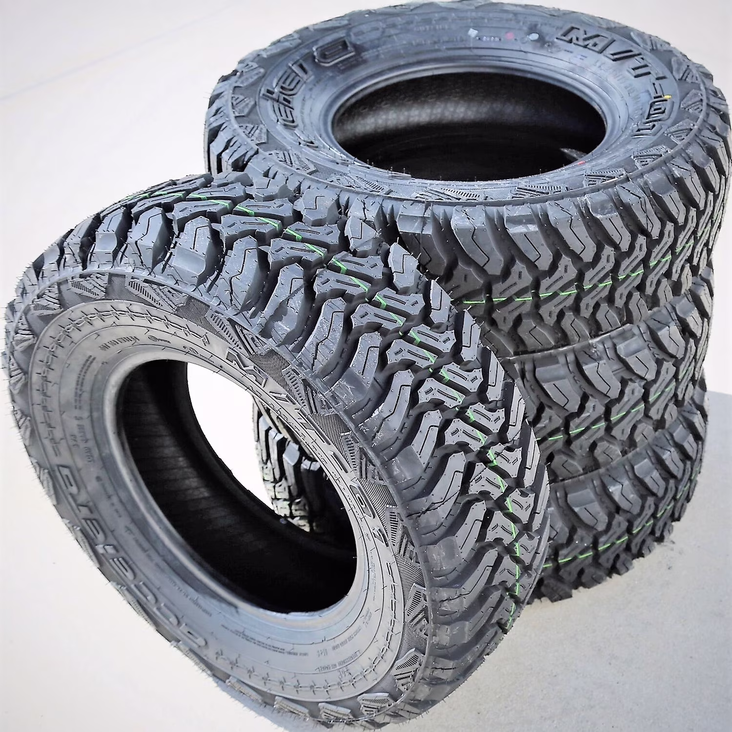 Set of 4 Accelera M/T - 01 235/75R15 104/101Q C 6 Ply Mud Light Truck Tires