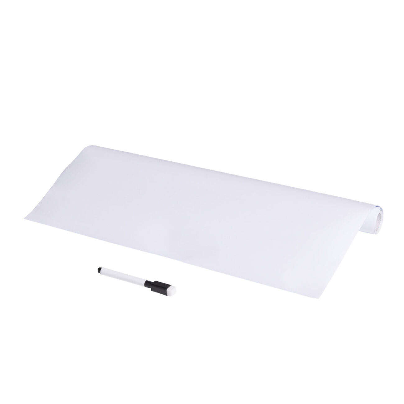 Tableau adhésif blanc à découper 45x200cm avec marqueur effaçable
