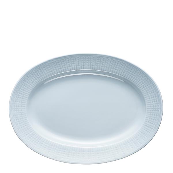Swedish Grace ovalt fat 32 cm is/grå