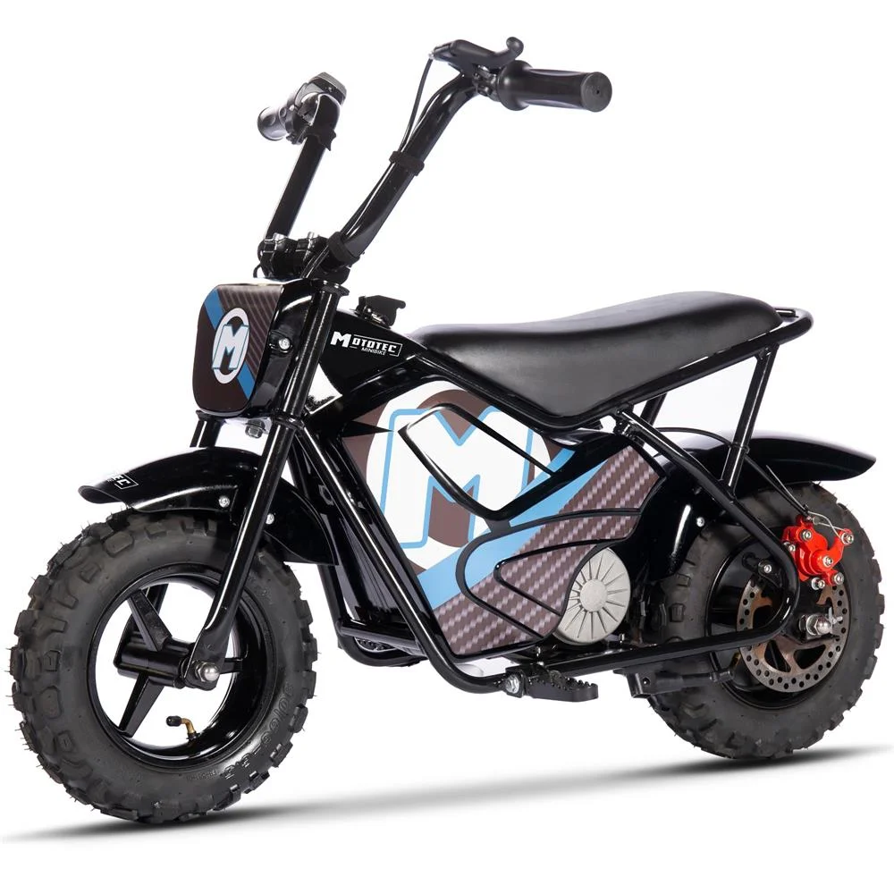 Mototec 24v 250w Electric Powered Mini Bike Black