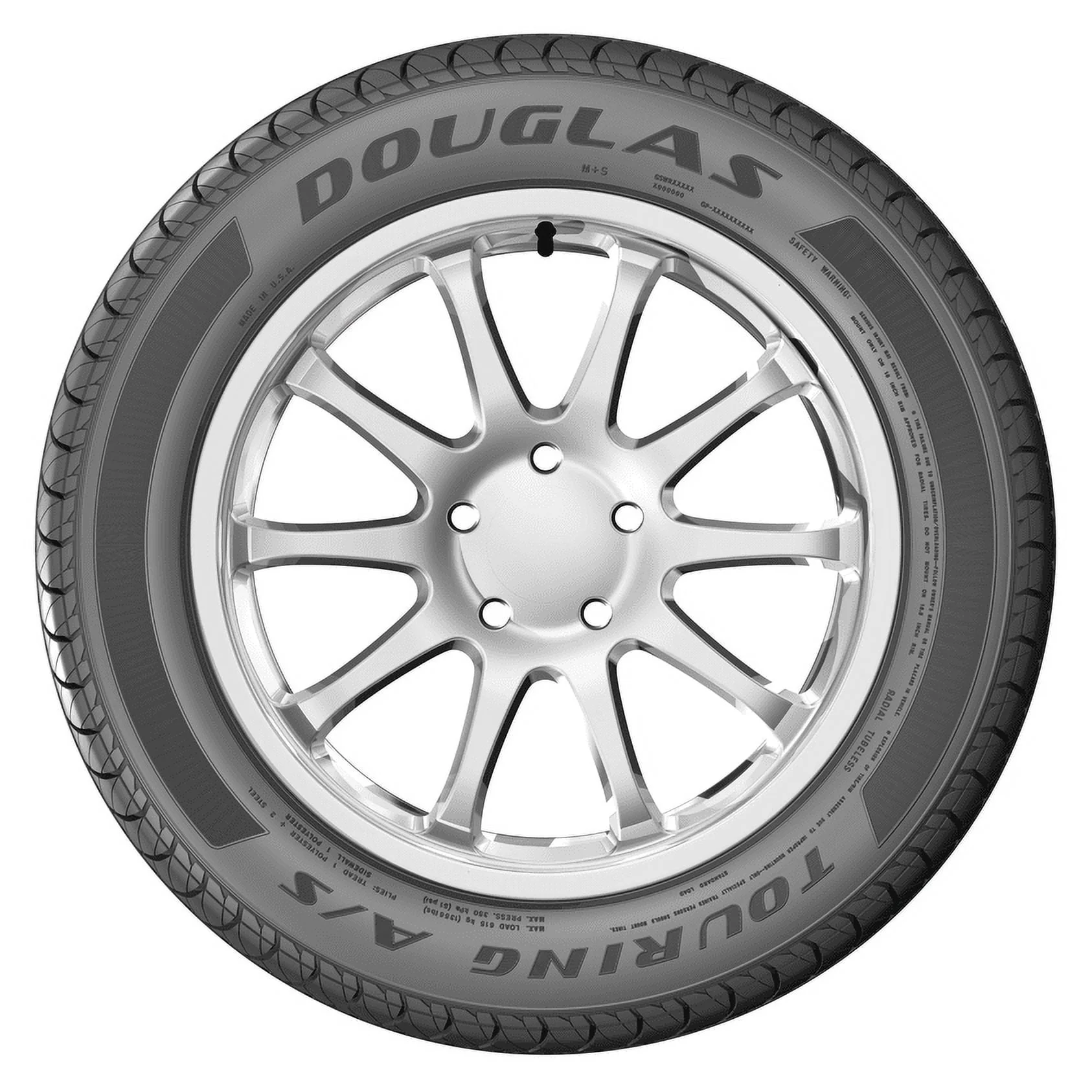 Douglas Touring A/S 225/60R17 99H All - Season Tire