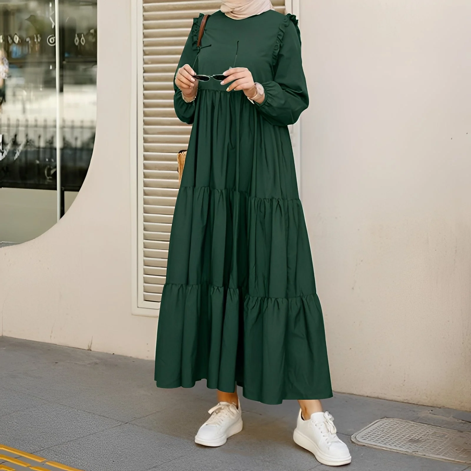 Margaret - Robe Midi Évasée Élégante