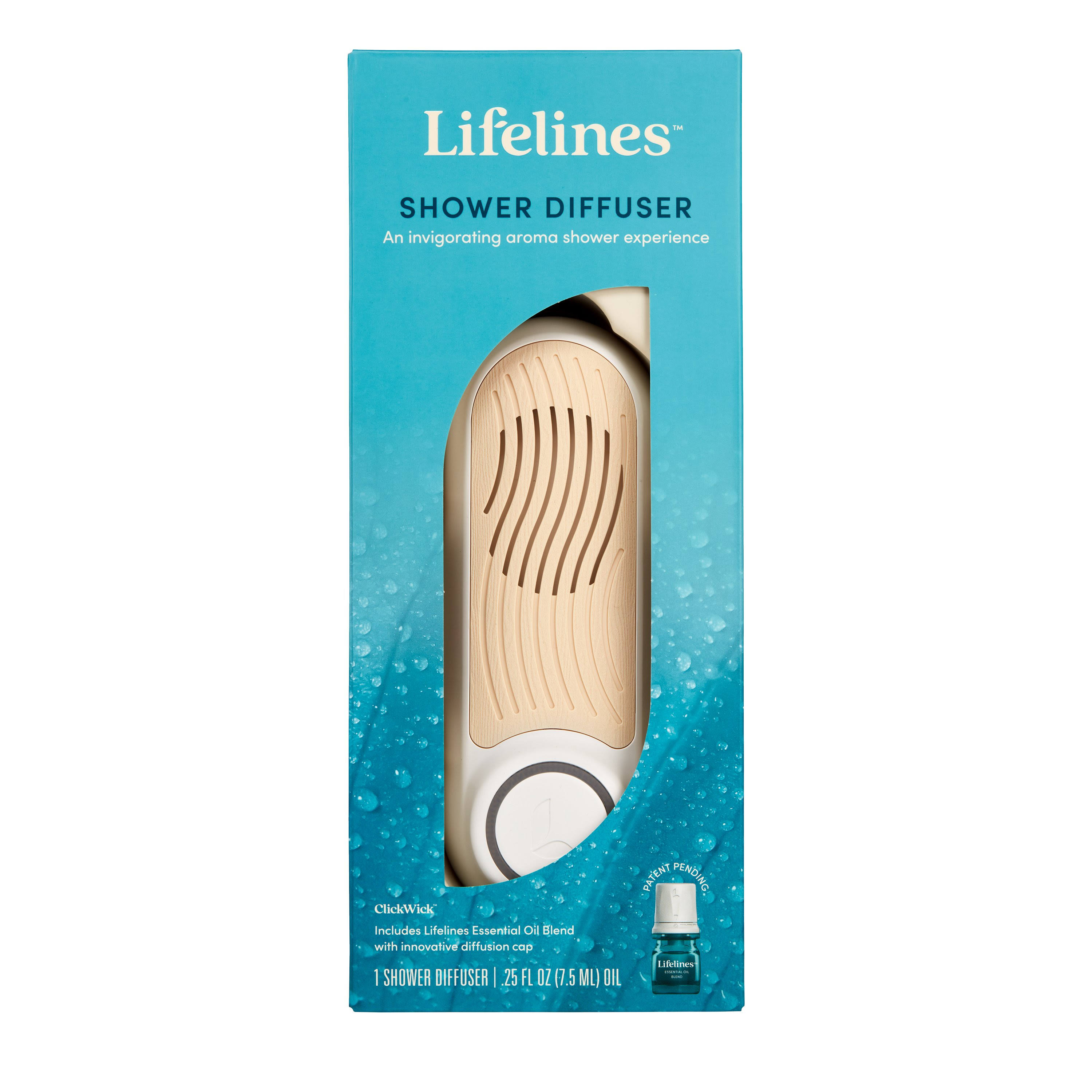 Lifelines Shower Diffuser Plus Essential Oil Blend