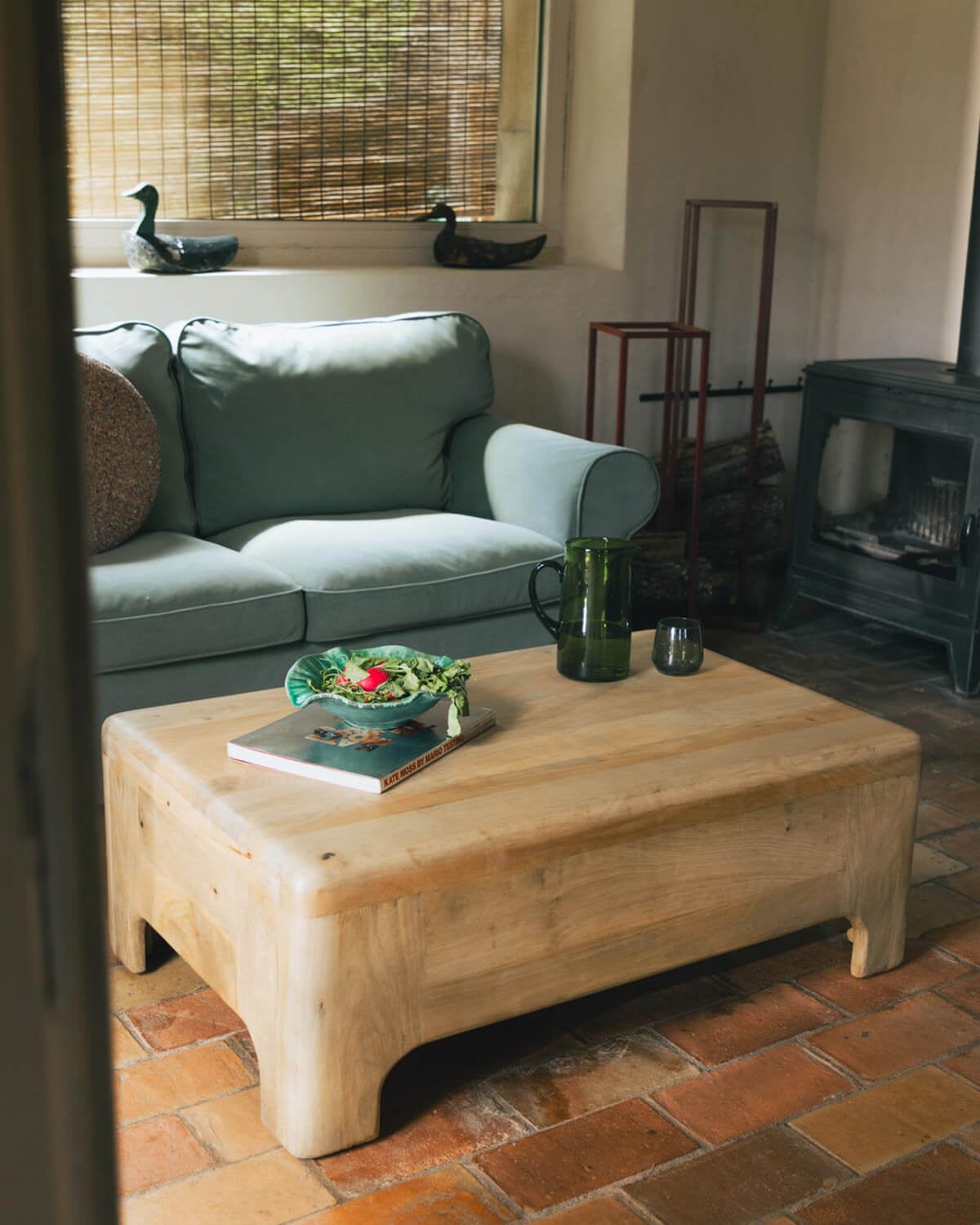 Reichel - Mesa de Centro Rectangular de Madera de Mango (110x70 cm) Reichel