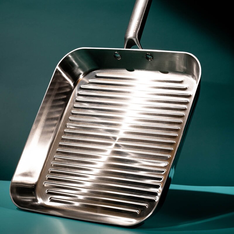 Ibili grillpanne 5-lag 28 cm rustfritt stål