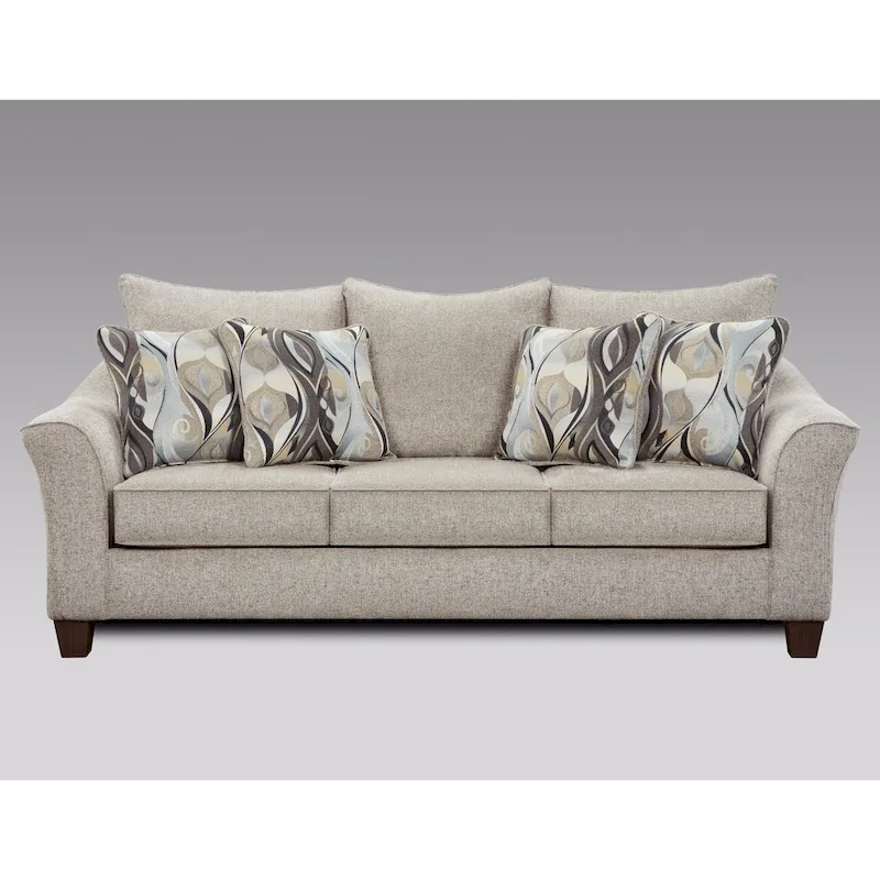 Roundhill Furniture Camero Upholstered Pillowback Sofa
