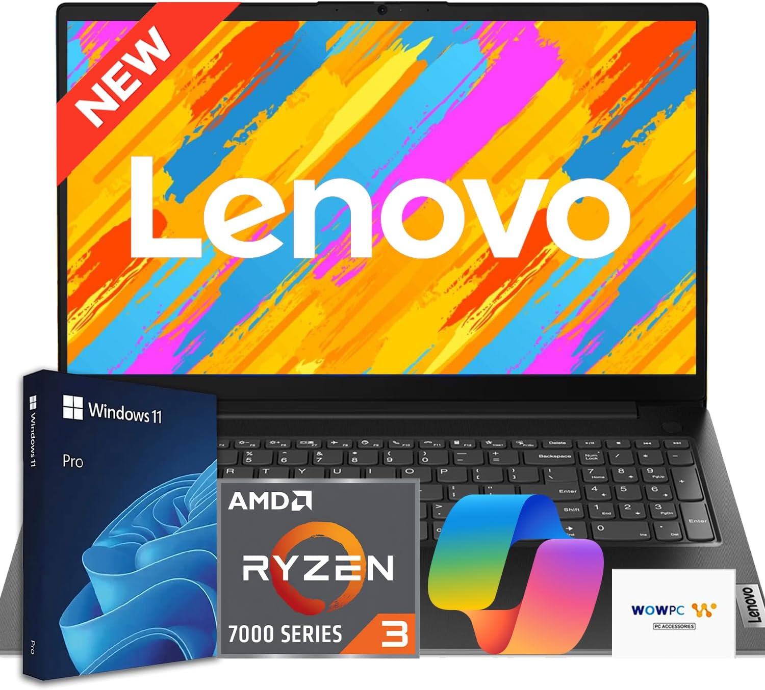 Lenovo V15 Business Laptop 2026 Edition  AMD Ryzen 3 7000-Series(Beat i7-1065G7)  15.6