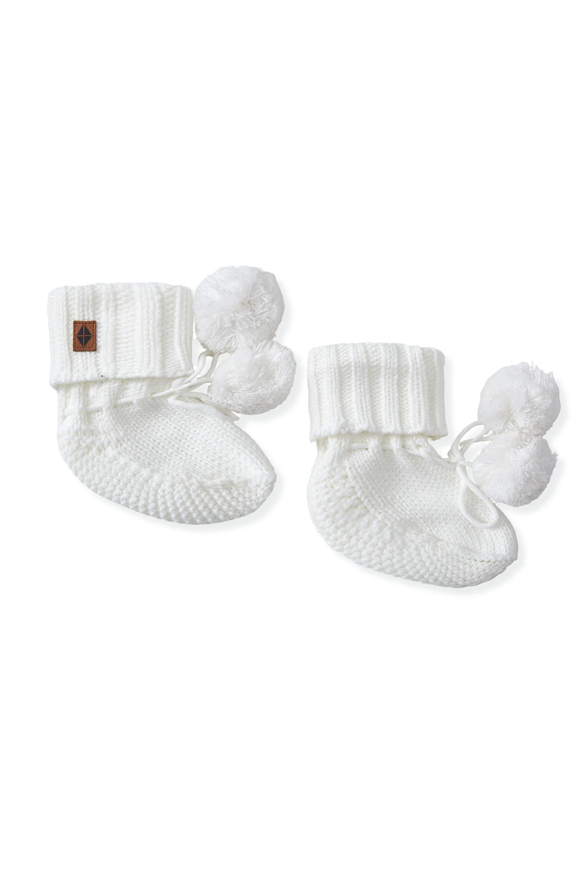 Knit Booties in Cloud