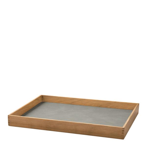 Even teak brett medium 28x36 cm nupo lys grå