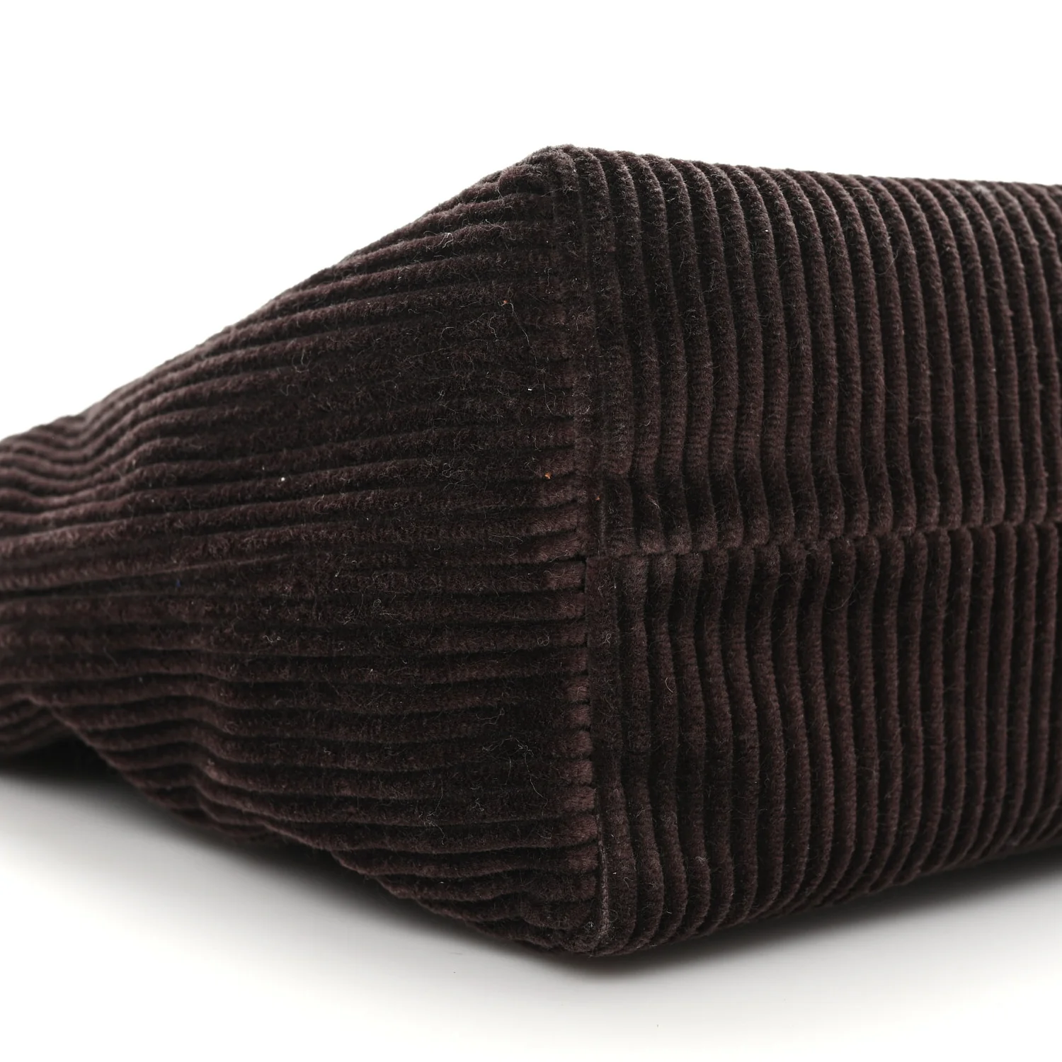 Corduroy Pouch Bag Ebony Baltic Blue