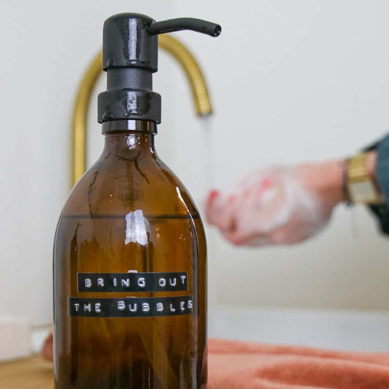 Håndsåpe m/pumpe 0,5L brun/svart