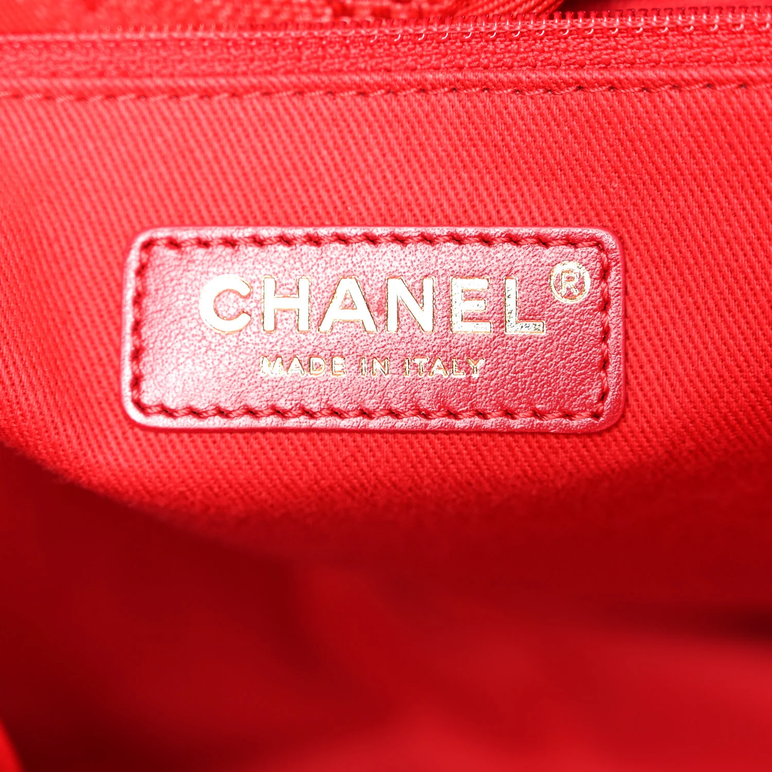 Mixed Fibers Striped Medium Deauville Tote Red