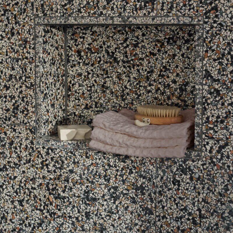 Big Waffle vaskeklut 25x40 cm 3 stk clay