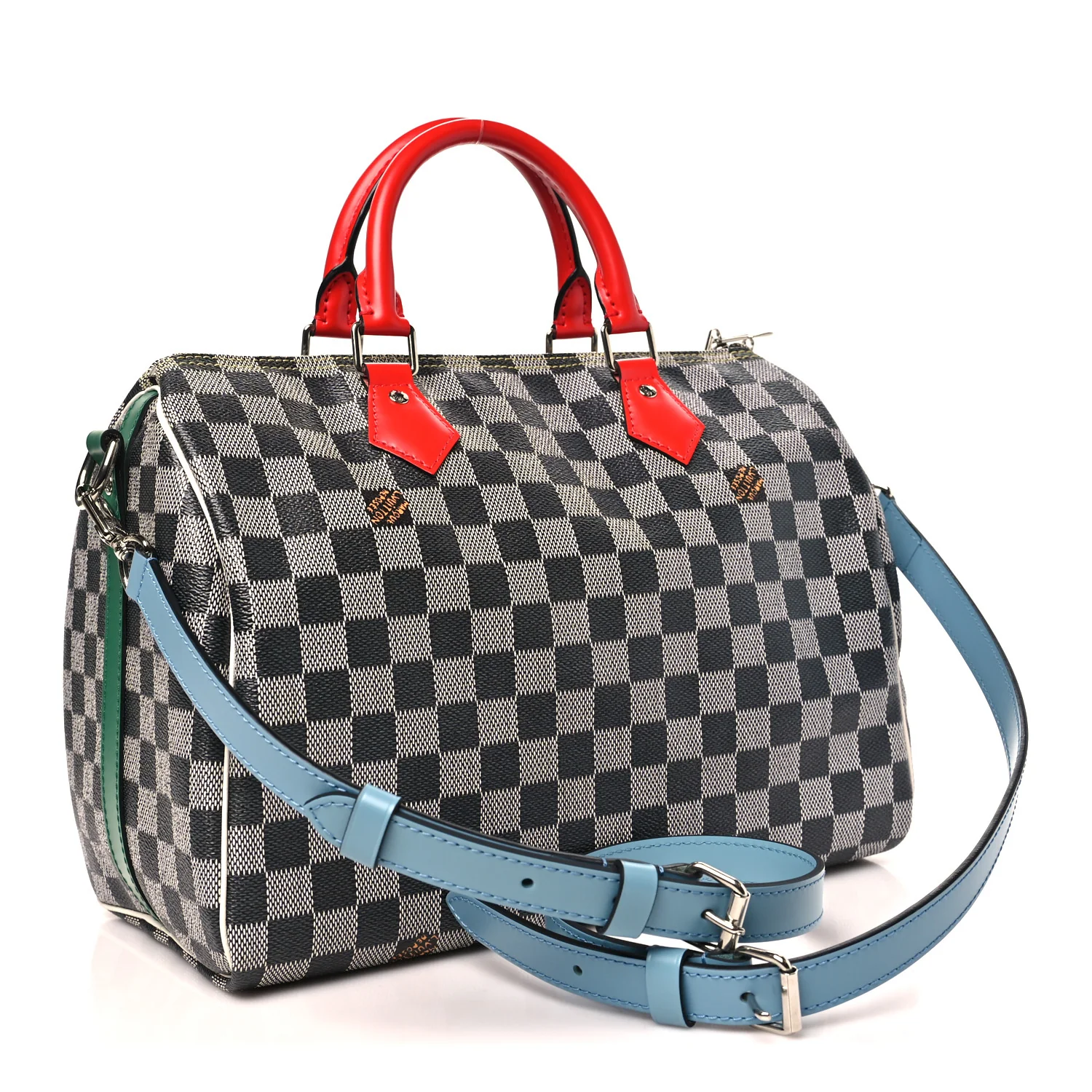 Damier Speedy Bandouliere 30 Black White
