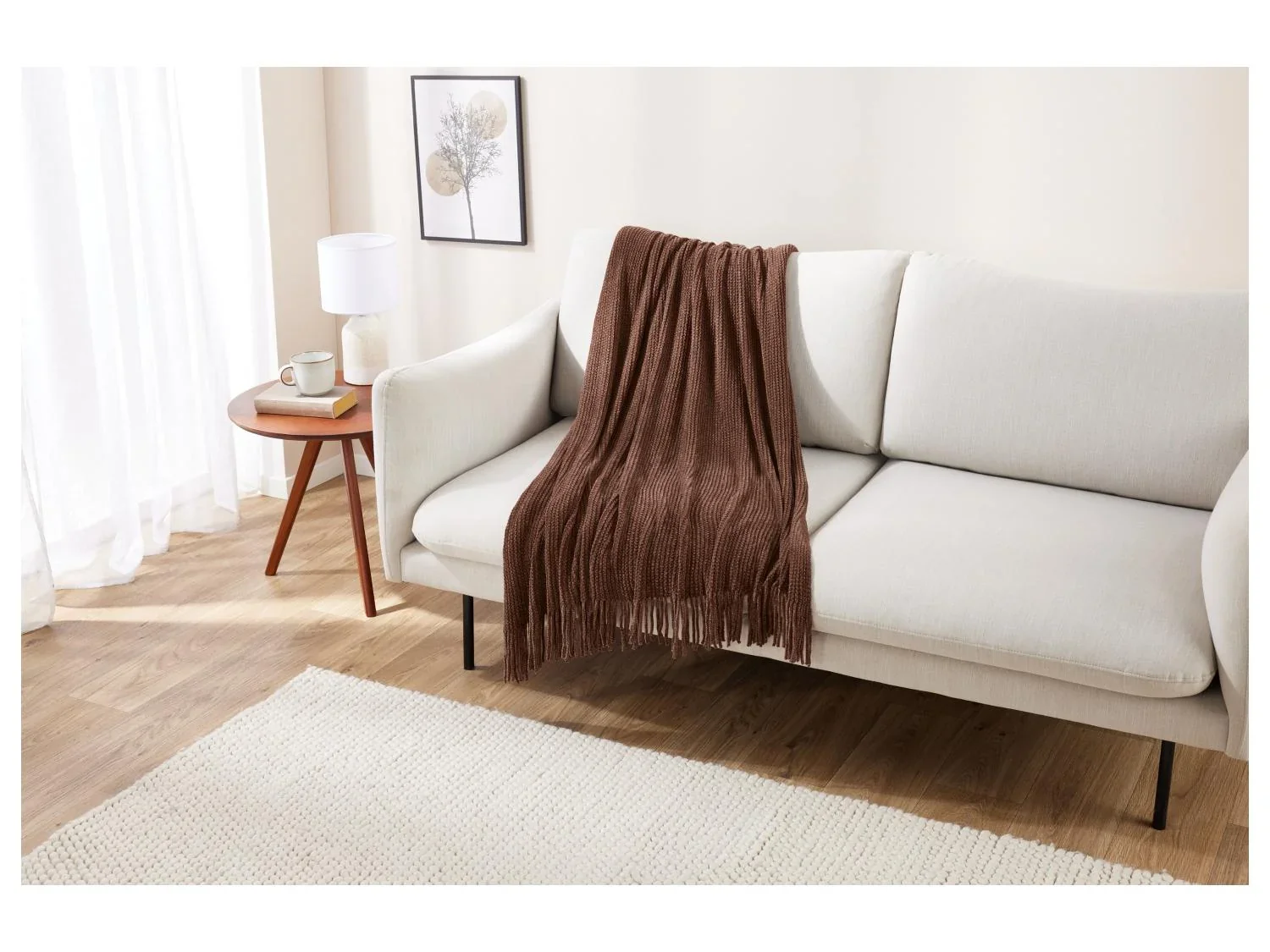 LIVARNO home Plaid en maille chenille